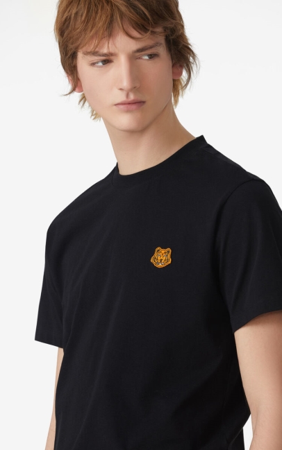 Kenzo Men Tiger Crest T-shirt Black